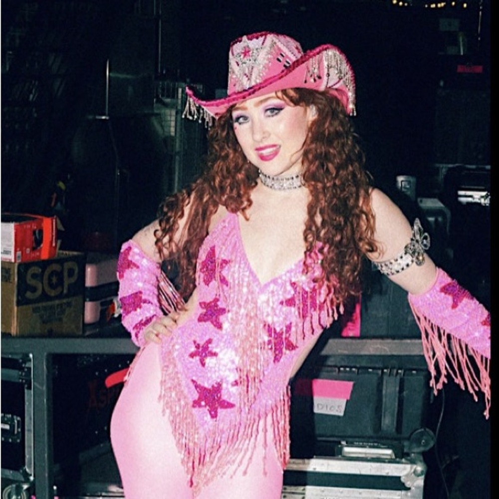 Stargazer Bodysuit, gloves, and hat - Chappel Roan pink pony club